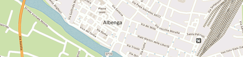 Mappa della impresa ottica foto arena a ALBENGA