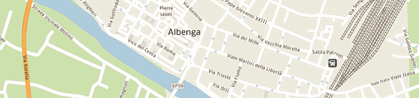 Mappa della impresa pizzeria da franco a ALBENGA