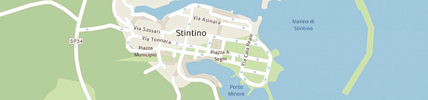 Mappa della impresa societa' cooperativa pescatori a STINTINO