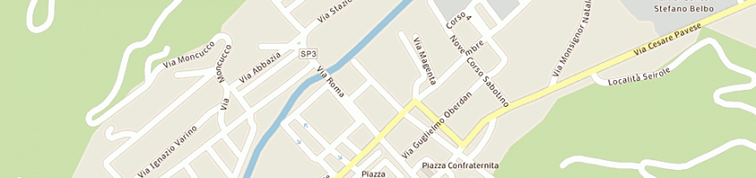 Mappa della impresa biosinergie sas di sanna riccardo e c a SANTO STEFANO BELBO