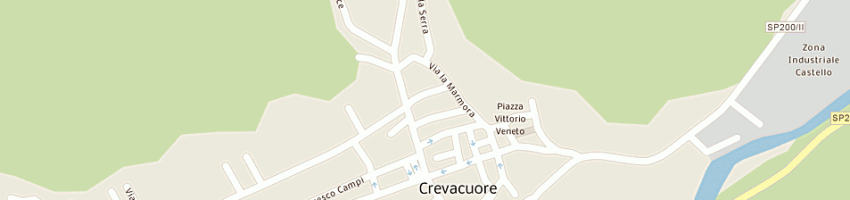 Mappa della impresa albanese francesco a CREVACUORE