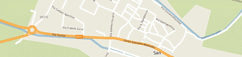 Mappa della impresa giarletti cantavenna giuseppina a SAN GERMANO VERCELLESE