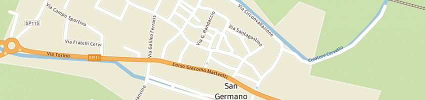 Mappa della impresa tiralongo daniela a SAN GERMANO VERCELLESE