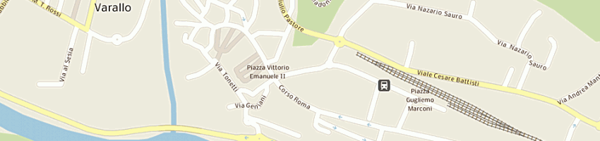 Mappa della impresa asilo nido comunale a VARALLO