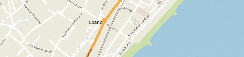 Mappa della impresa ristorante lanterna verde di bugnano agostino a LOANO