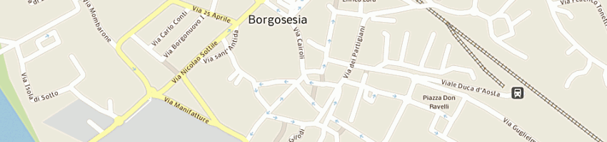 Mappa della impresa farmacia dottmartelli piergiorgio e c snc a BORGOSESIA