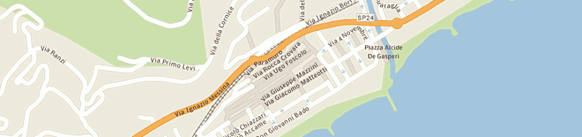 Mappa della impresa pizzeria la rustica a PIETRA LIGURE
