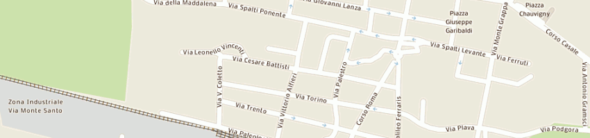 Mappa della impresa rondano giuseppe e giaran rino a TRINO