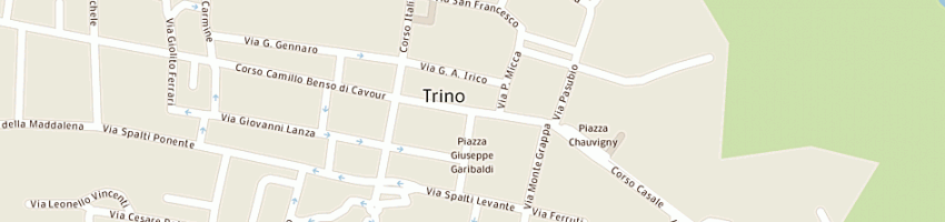 Mappa della impresa cartolibreria 2000 di luciano carmela e c snc a TRINO