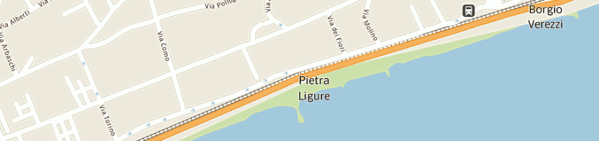 Mappa della impresa bar buffet stazione a PIETRA LIGURE