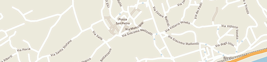 Mappa della impresa comune a BORGIO VEREZZI