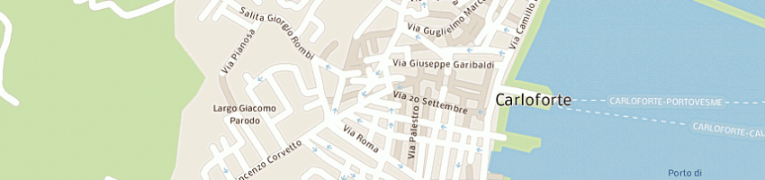 Mappa della impresa studio service dottor giuseppe coppola e c sas a CARLOFORTE