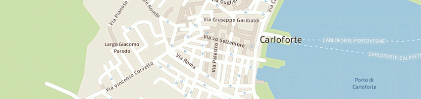 Mappa della impresa organizzazione dibe snc a CARLOFORTE