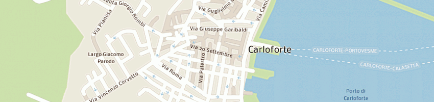 Mappa della impresa vassallo sechi francesco a CARLOFORTE