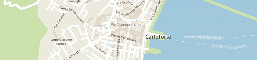 Mappa della impresa u russu di attilio borghero e c snc a CARLOFORTE