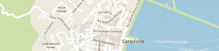 Mappa della impresa casanova vacca bruno a CARLOFORTE