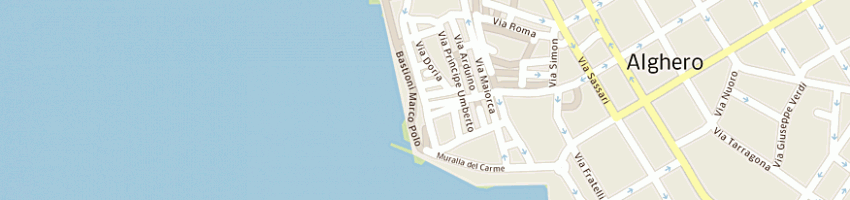 Mappa della impresa casaidea di pirino giuseppina a SASSARI