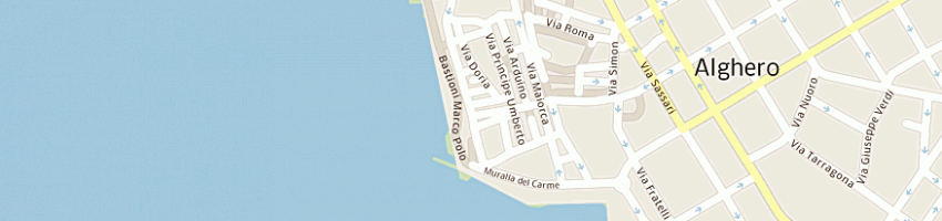 Mappa della impresa cartoleria bronzini sas di mario bronzini e c a SASSARI