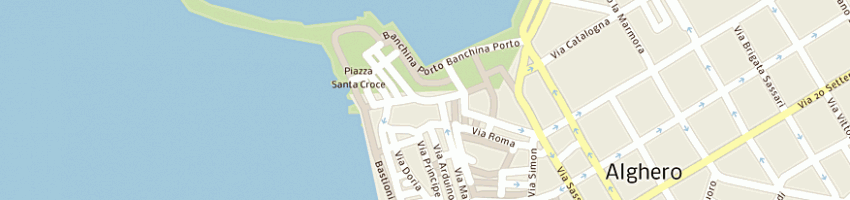 Mappa della impresa calvia pietro a SASSARI
