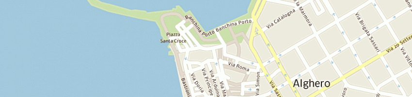 Mappa della impresa verga gloriana a SASSARI