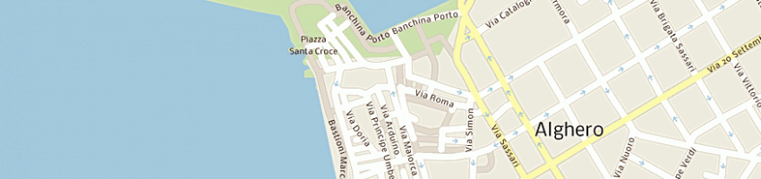 Mappa della impresa rts elettroforniture srl a ALGHERO