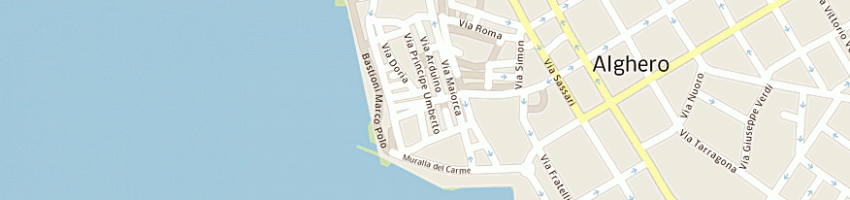 Mappa della impresa piccola spagna srl a ALGHERO