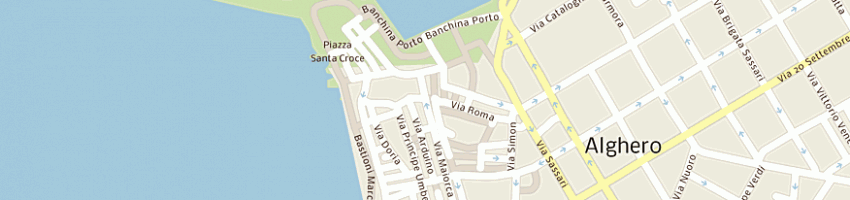 Mappa della impresa arte sarda la conchiglia di caria salvatore a ALGHERO