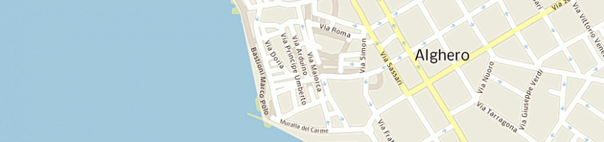Mappa della impresa andreini ristoranti di andreini sergio e c sas a ALGHERO