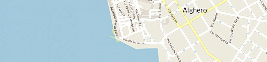 Mappa della impresa ristorante pizzeria casablanca snc di angelo romeo e c a ALGHERO