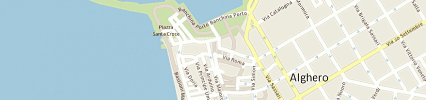 Mappa della impresa cartolibreria di altana e udanch snc a ALGHERO