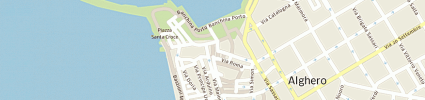 Mappa della impresa lo spuntino srl a SASSARI