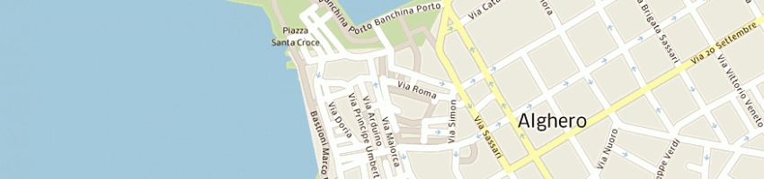 Mappa della impresa calzature vento (srl) a ALGHERO