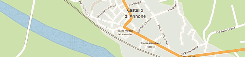Mappa della impresa l'incontro srl a CASTELLO DI ANNONE