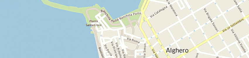Mappa della impresa loriga antonella e c sas a ALGHERO