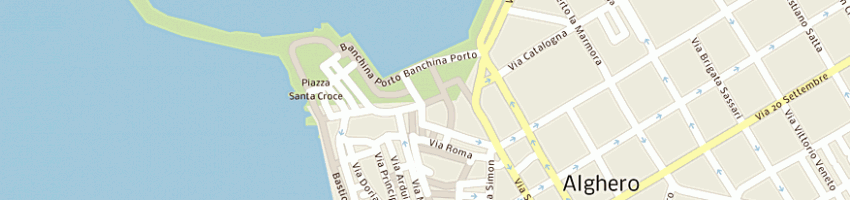 Mappa della impresa erregi market srl a ALGHERO