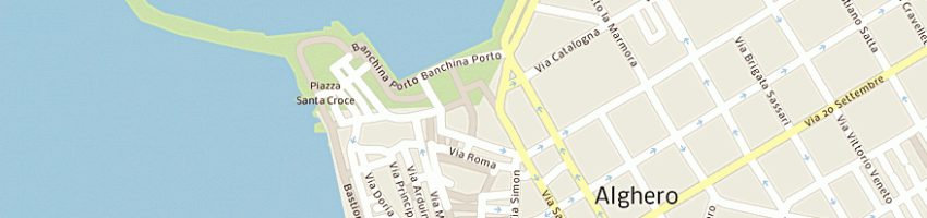 Mappa della impresa caffe' costantino sas di salvo peluso e c a ALGHERO