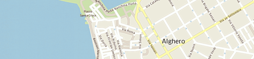 Mappa della impresa erregi market srl a ALGHERO
