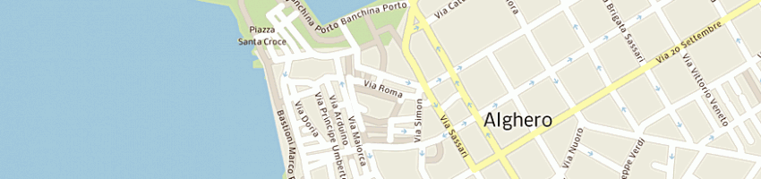 Mappa della impresa calzature vento (srl) a ALGHERO