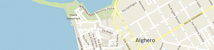 Mappa della impresa zedda mariangela a ALGHERO