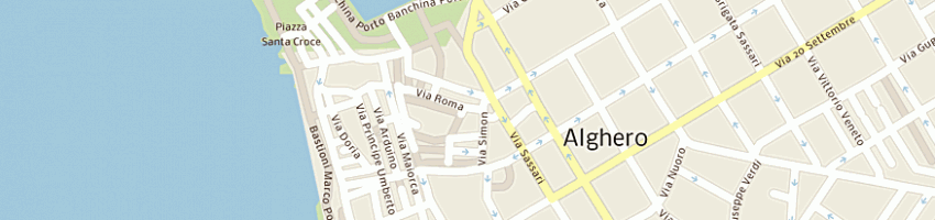 Mappa della impresa simula francesco a ALGHERO