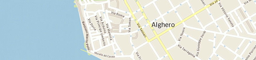 Mappa della impresa bottega orafa spano anna maronia a ALGHERO