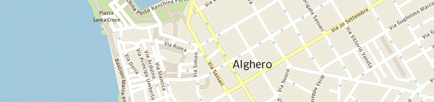 Mappa della impresa sed di moretti rag paolo a ALGHERO