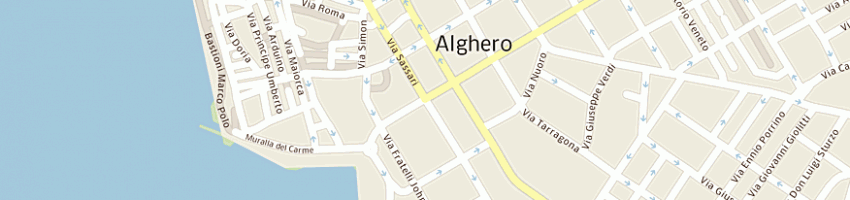 Mappa della impresa sanna carmelina a ALGHERO