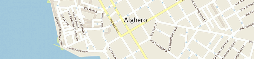 Mappa della impresa cartolibreria di altana e udanch (snc) a ALGHERO