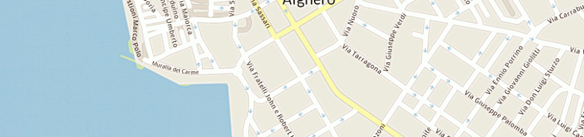 Mappa della impresa centro alimentare algherese di giovanni monaco e c - societa' inaccomandita semplice a ALGHERO