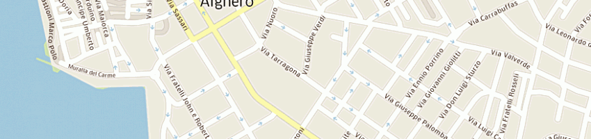 Mappa della impresa farris carlo autonolotaxi snc a ALGHERO