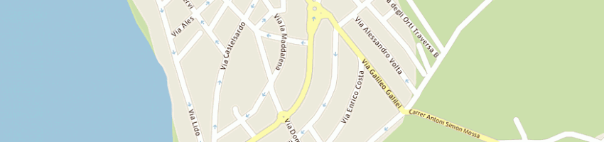 Mappa della impresa erregi market srl a ALGHERO