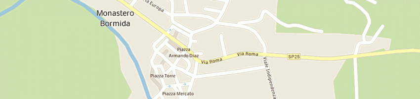 Mappa della impresa autotrasporti cartosio e figlio snc di cartosio giorgio e cartosio pinuccio a MONASTERO BORMIDA