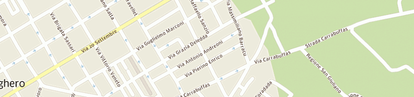 Mappa della impresa monti antonio a ALGHERO