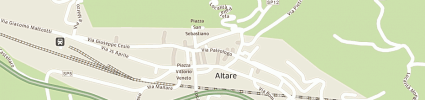 Mappa della impresa edicola del centro storico a ALTARE